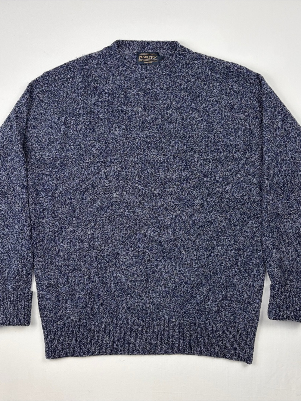 Pendleton Men's Navy Heathered Crewneck Sweater